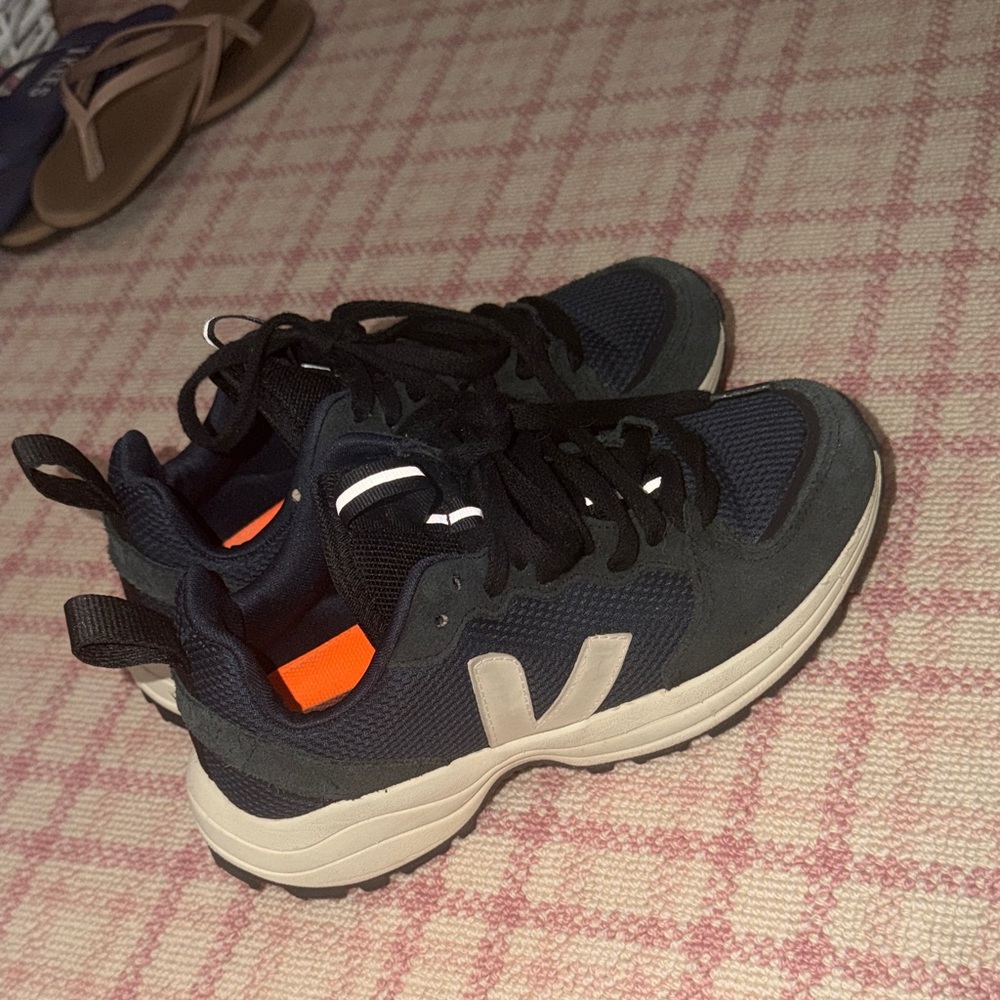 Veja Black and White Athletic Sneakers